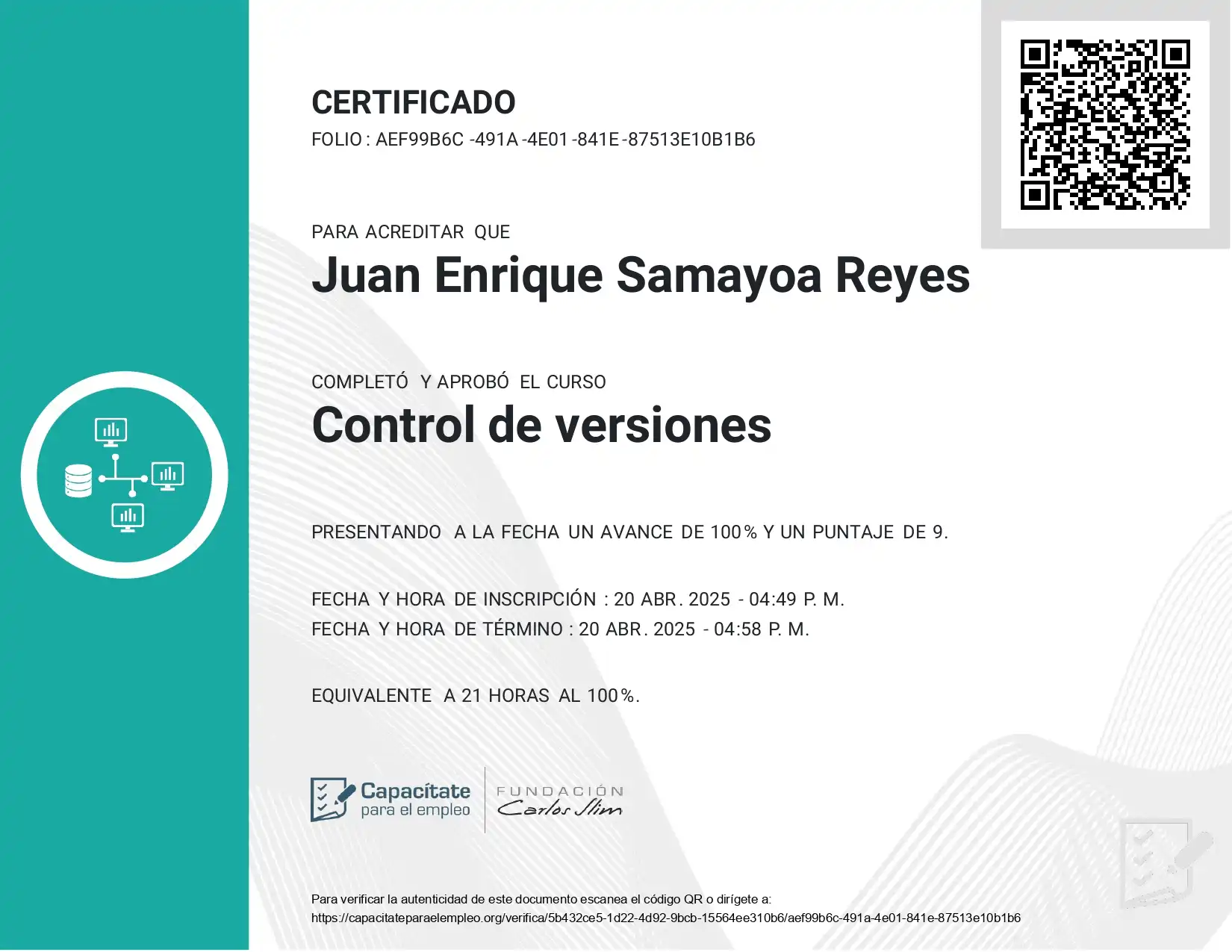 Certificacion Control de versiones (git)