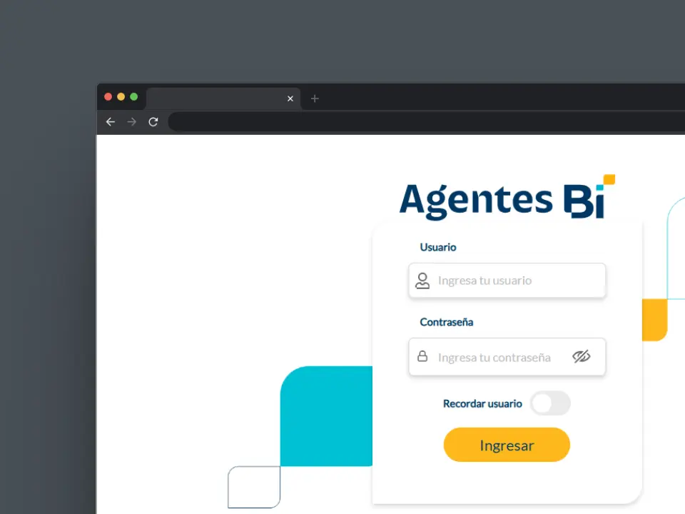 Vista previa de Frontend de Gestión de Agentes